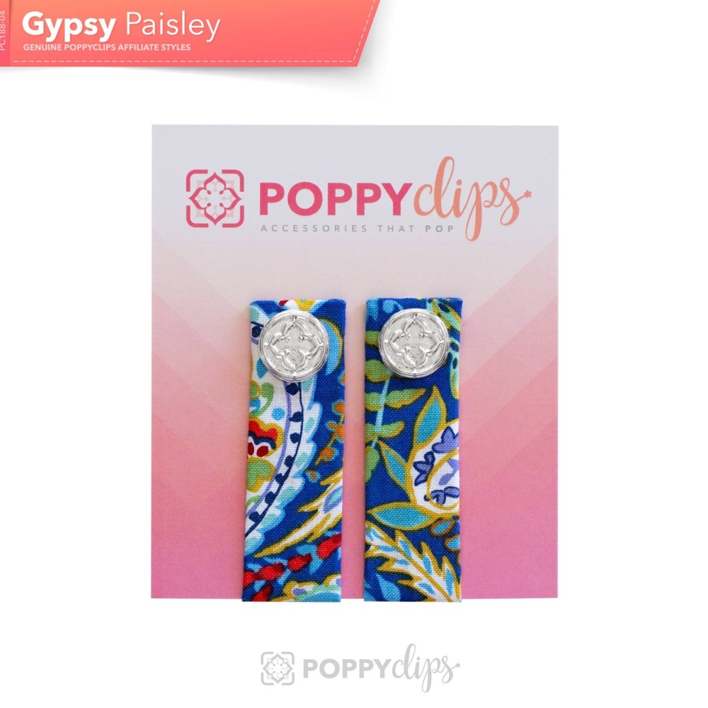POPPY CLIPS | Gypsy Paisley